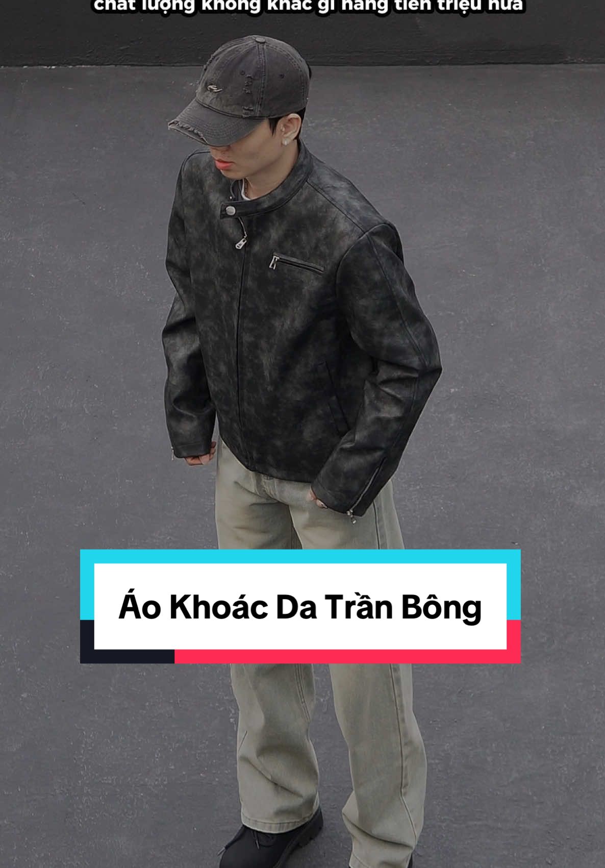 Áo Khoác Da lại còn trần Bông, ấm thì thôi rồi khỏi mặc áo phao béo ae ạ #review #trending #xuhuong #fitcheck #tiktokshop 