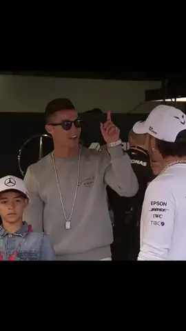 Cristiano Ronaldo with Georgina and Cristiano Junior meet Lewis Hamilton in Monte Carlo during Formula 1 🏎️  #ronaldo #georginarodriguez #lewishamilton #cristiano #f1   
