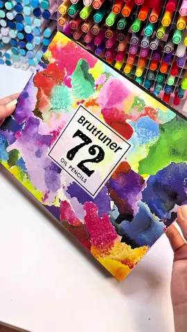 Meu primeiro kit de lápis de cor oleoso 🫶🏼 comprei esse da brutfuner e amei! Deixei o liink lá na biio do vendedor que comprei! Querem vídeo testando em um colorido? 👇🏻#brutfuner #lapisdecoroleoso 