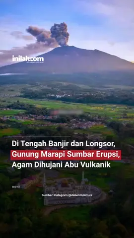 Gunung Marapi yang berada di antara Kabupaten Agam dan Tanah Datar di Sumatera Barat erupsi pada Selasa (2/12). Tepatnya pukul 10.34 WIB. Saat ini Gunung Marapi berada pada Status Level II (Waspada). 