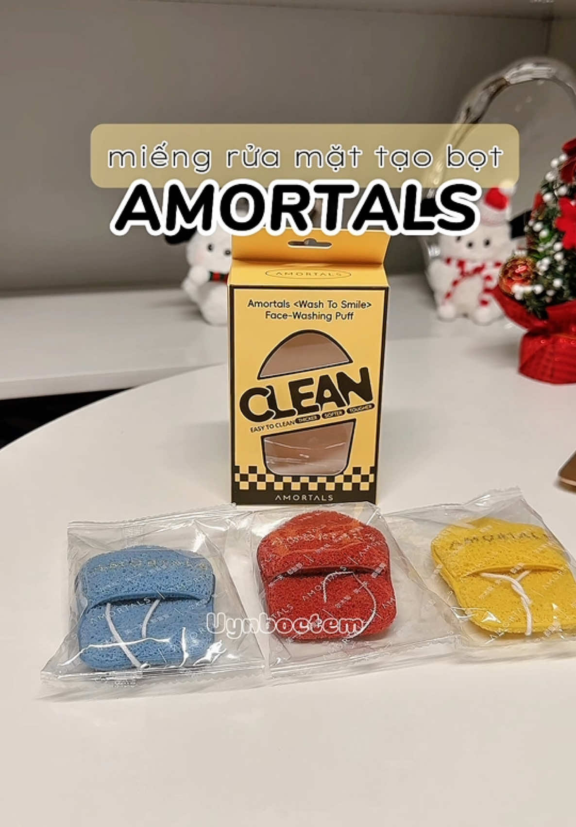 Da mặt sạch sẽ, loại bỏ bụi bẩn nhờ em bọt biển rửa mặt nhà Amortals #botbienruamat #botbienamortals #amortals #bongmutruamat #mutruamat 