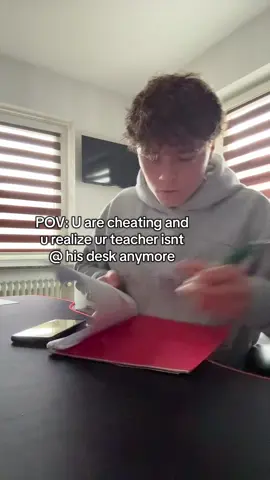 All of a sudden he was right behind me#reletable #exam #funnytiktok #cheating #teacher 