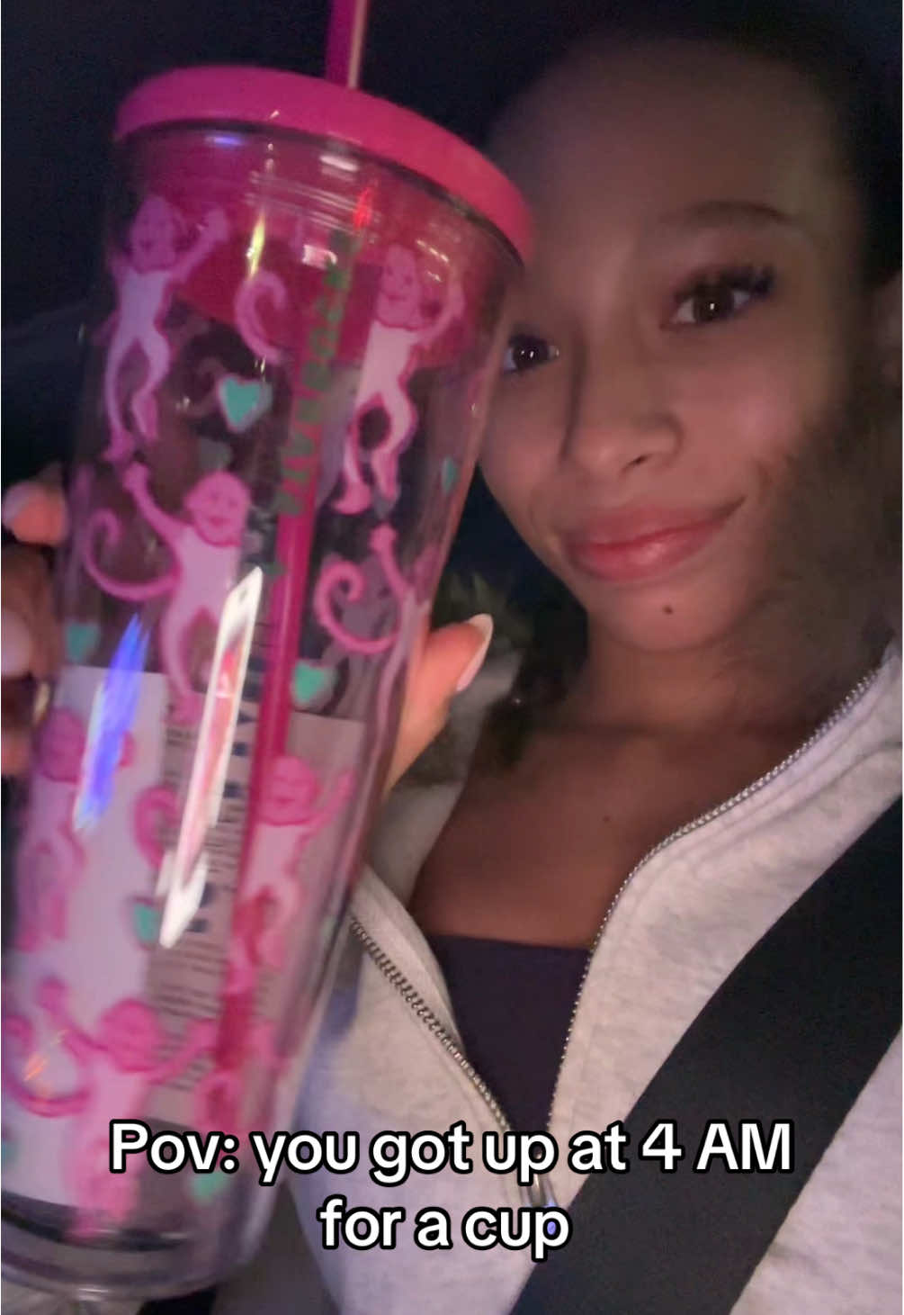 this Collab is so cute!!! 🩷🩷🩷 #starbucks #rollerrabbit #fyp #4am #Vlogmas @Starbucks @Roller Rabbit 