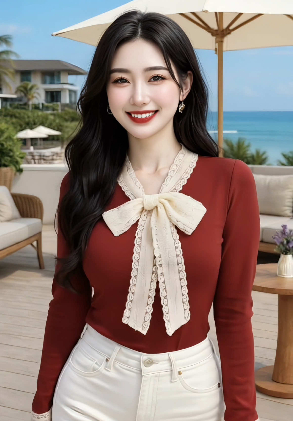 ✨ “Áo cổ ren thắt nơ – nhẹ nhàng mà vẫn cực kỳ cá tính!” ✨ #Aodaitay #PhongCachTieuThu #AoCoRen #OutfitXinhXan #ThoiTrangNuHotTrend  @Khánh Ngân Store  @Khánh Ngân Store  @Khánh Ngân Store 