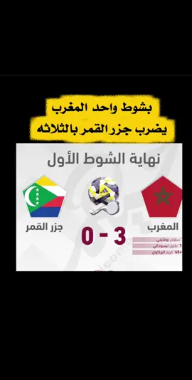 بشوط واحد المغرب يضرب جزر القمر بالثلاثه#اكسبلور #الشعب_الصيني_ماله_حل😂😂 #كاس_العرب_2025 #كورة_قدم #ترند 
