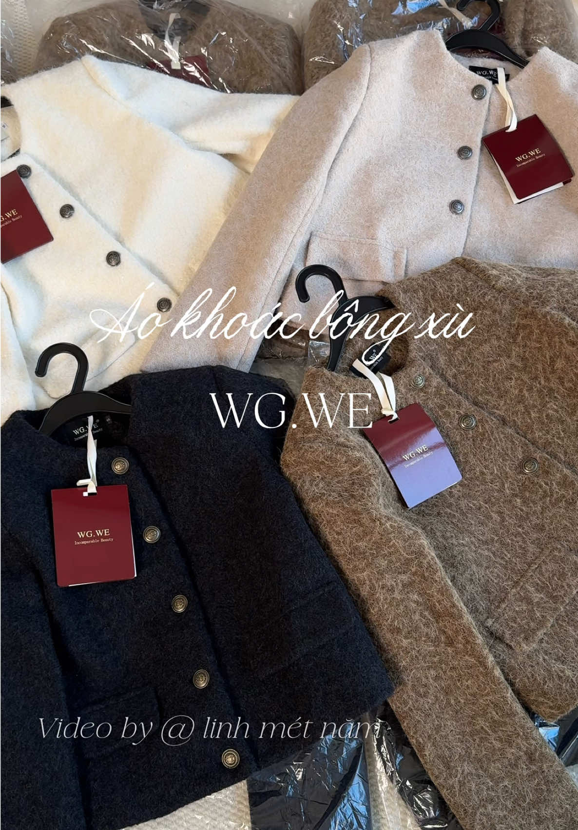 Áo khoác bông xù WG.WE 4 màu xưn xỉuu diện tết các bà uii  🧧 #linhmetnam#wgwe #tweets #OOTD #viral 