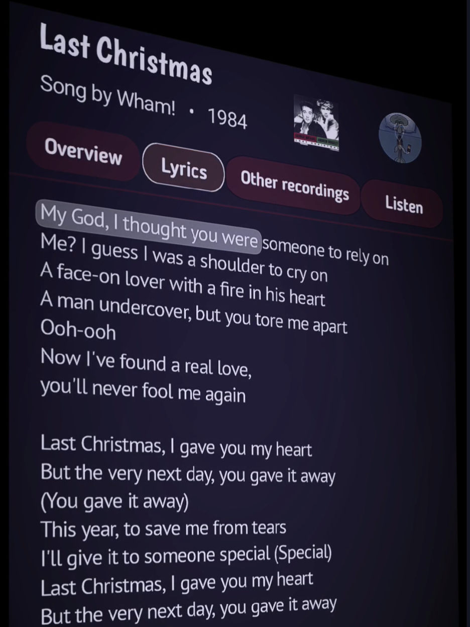 Last Christmas 🎧🎶 #lyrics #music #song #wham #lirickoss 