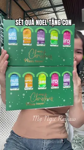 Noel nay tặng kẹo cho con vui nè #mengu #chuyennhangu #keomutvitamin #keomutnoel #setquanoel 