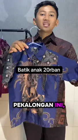 Batik anak usia 2-12 tahun #batik #batikanak #batikanakcowok #kemejaanak #promoguncang1212 
