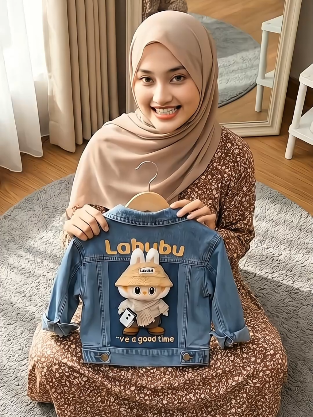 Bundaa wajib punya! Jaket Jeans Karakter Labubu ini bikin si kecil makin lucu & gaya maksimal 😍🧸 Bahannya kokoh, detail karakter gemes, dan nyaman dipakai harian. Ukuran lengkap 2–12 tahun ya bund! Cusss langsung masuk keranjang sebelum kehabisan warna favoritnya! 🛒💙✨” #jaketanak #jaketjeans #jaketlabubu #ootdanak #outfitanak     