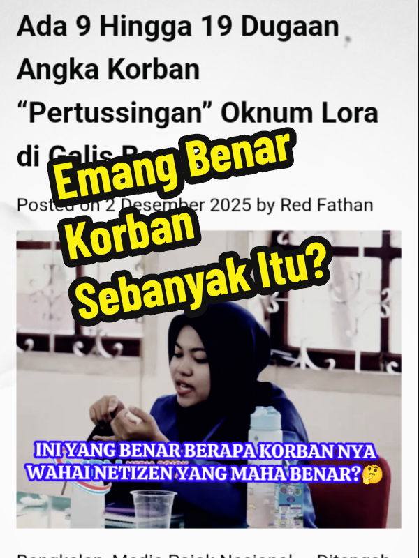 Membalas @abd.rohman807 Apa benar korban nya sebanya itu, Kok ada Berita soal jumlah korban? #pondokpesantren #santri #galis #Viral #fyp 