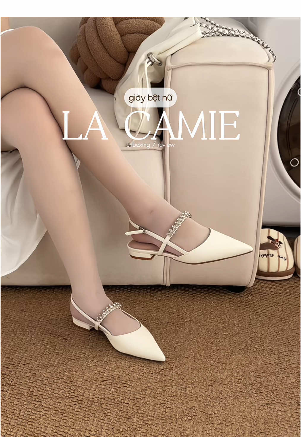 mẫu giày bệt mang đi chơi đi tiệc siu sang nè mấy bà #giaybetnu #thoitrang #unboxing #lacamie #quatangnguoiyeu 