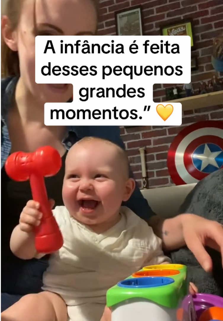Quando a gente entra no mundo deles, eles nos devolvem alegria em forma de riso. 🥰💛 #bebesfofos #bebefeliz #risadabebe #momentosengracados #viralbaby  