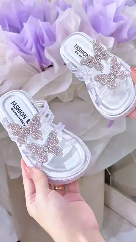 Dép lê đính đá dễ thương cho bé #deple #depbegai #depxinhchobe #mẹmiko #xuhuong 