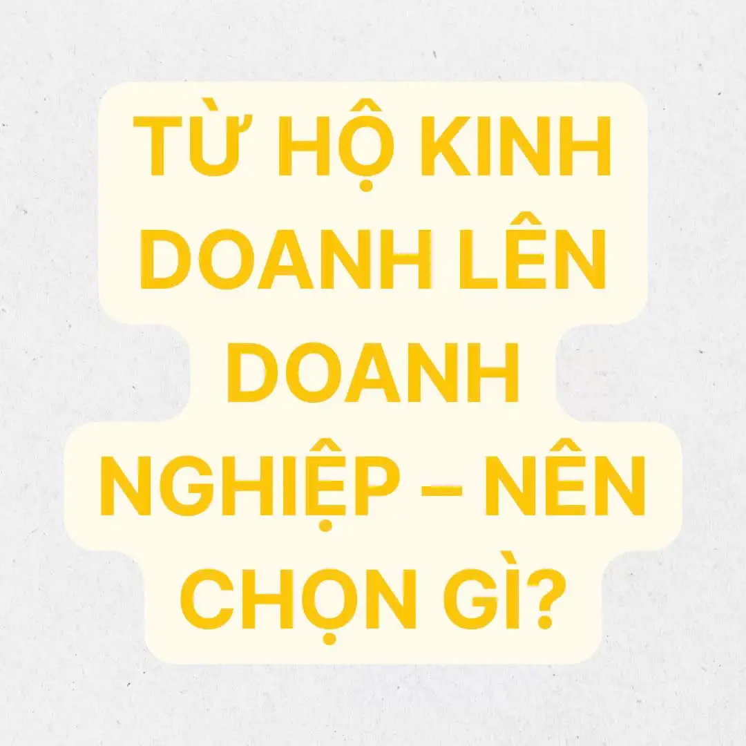 Từ 2026 bỏ thuế khoán, rất nhiều hộ kinh doanh sẽ phải “chơi theo luật của doanh nghiệp”. Nhưng lên doanh nghiệp rồi thì nên chọn TNHH 1 thành viên, TNHH 2 thành viên, hay công ty cổ phần để tối ưu thuế cho ông chủ? Hiểu sai là… dễ mất thêm 5% thuế khi rút lợi nhuận mà không biết. Comment mô hình của bạn (hộ cá nhân, hộ gia đình, quy mô nhỏ/vừa/lớn), mình sẽ gợi ý sâu hơn nhé. #ketoan60s #duyenle #thue2026 #hokinhdoanh #ketoandoanhnghiep 