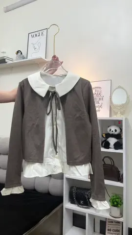 Áo Nỉ Len Tăm Phối Màu #aoni #thoitrang #xuhuong 