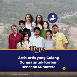 Musibah banjir dan longsor yang melanda sejumlah wilayah di Sumatera memicu gelombang kepedulian dari para selebritas Indonesia.  Data terbaru per 2 Desember 2025 mencatat terdapat 708 orang meninggal dunia, 499 orang hilang, dan 2.600 orang luka-luka akibat bencana tersebut. Melalui media sosial dan berbagai platform donasi, para selebritas bergerak cepat mengajak publik membantu para korban yang tengah berjuang menghadapi dampak bencana. Selengkapnya dalam infografik berikut ini! Penulis: Cynthia Lova Editor: Tri Susanto Setiawan  Kreatif: Adinda Dwi Putri Produser: Yuna Fikry  Follow IG @hype.kompascom untuk informasi seputar dunia hiburan Tanah Air. / #Banjir #Artis #Sumatera ##Slide #FYP 