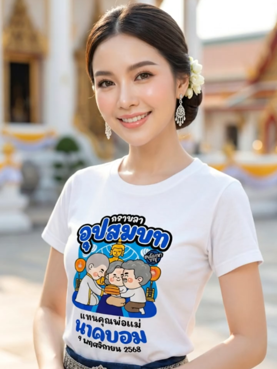 เก็บช่วงเวลาดี ๆ ของวันบุญไว้ให้หัวใจได้ยิ้มอีกครั้ง 🌼 #เสื้องานบุญงานบวช #เสื้องานบวช #งานบวช #งานบวชนาค #เสื้องานบุญ