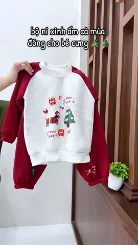 bộ nỉ giáng sinh cho bé cưng #thoitrangtreem #bothudongchobe #bonoelchobe #xuhuongtiktok #fyp 