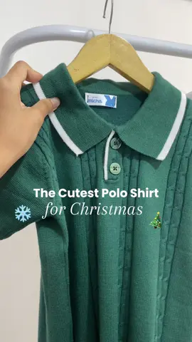 Serius deh, kalau si kecil yang pake polo knit ini, gemes poll moms 🤏🏻❤️ #wearmicha #christmas #christmasoutfit #kidsoutfit #outfitkids 