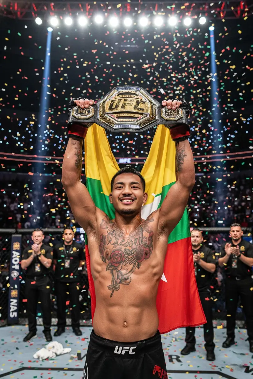 ဒီဇင်ဘာလ 7ရက်နေ့ 🥊🇧🇷🏆🇲🇲 #mma #ufcfight #mmafighter #mmahighlight 