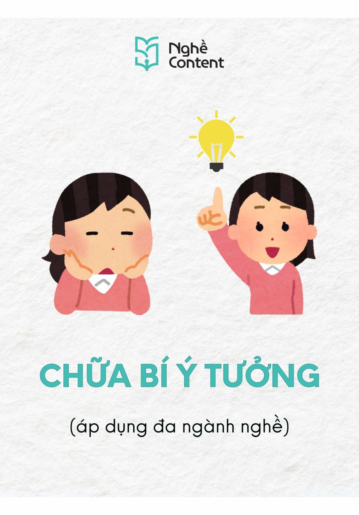 Hi. Ai thông minh thế nghĩ ra mấy cách chữa bí ý tưởng này zị #nghecontent #contentviral #nvnm #content 