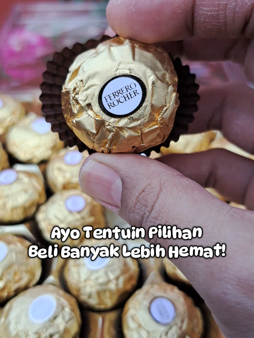 Ferrero Rocher udah ada kemasan 3 pcs loh! #ferrerorocher #coklatsultan #ferrerorocherpremium 