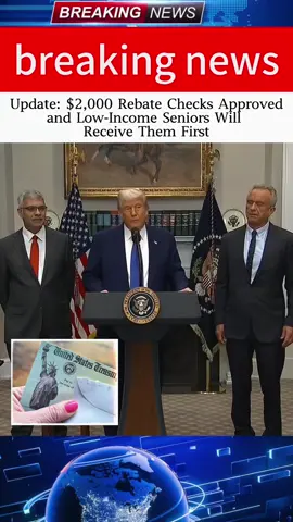 Update: $2,000 Rebate Checks Approved and Low-Income Seniors Will Receive Them First #USSeniorSupport #USRebateUpdate #USAssistanceForSeniors #USPrioritySupport #USFinancialAssistance #fyp #foryou #usa🇺🇸 #tiktok #money 