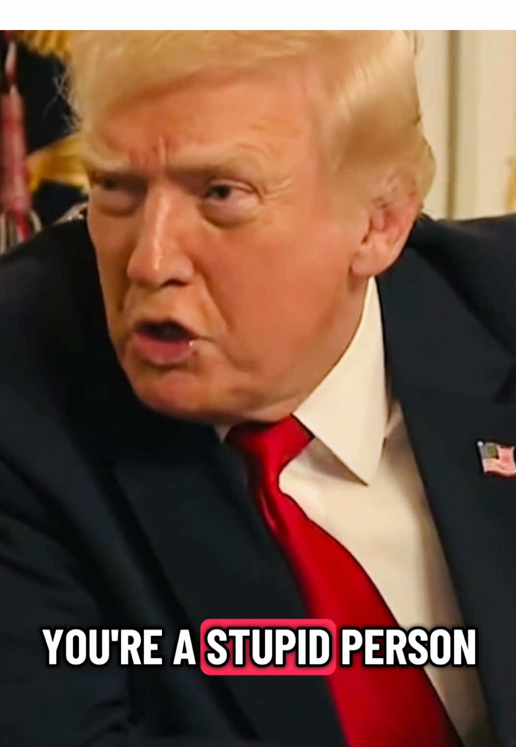 Are you stupid? 💀 #trump #maga 