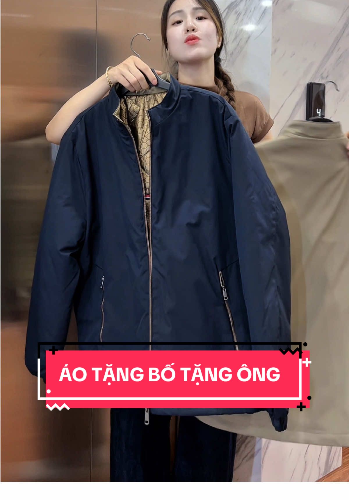 Áo tặng bố tặng ông siêu ấm  #hienthuday #sonnetgroup #aobo #tangbo #aokhoacnam 