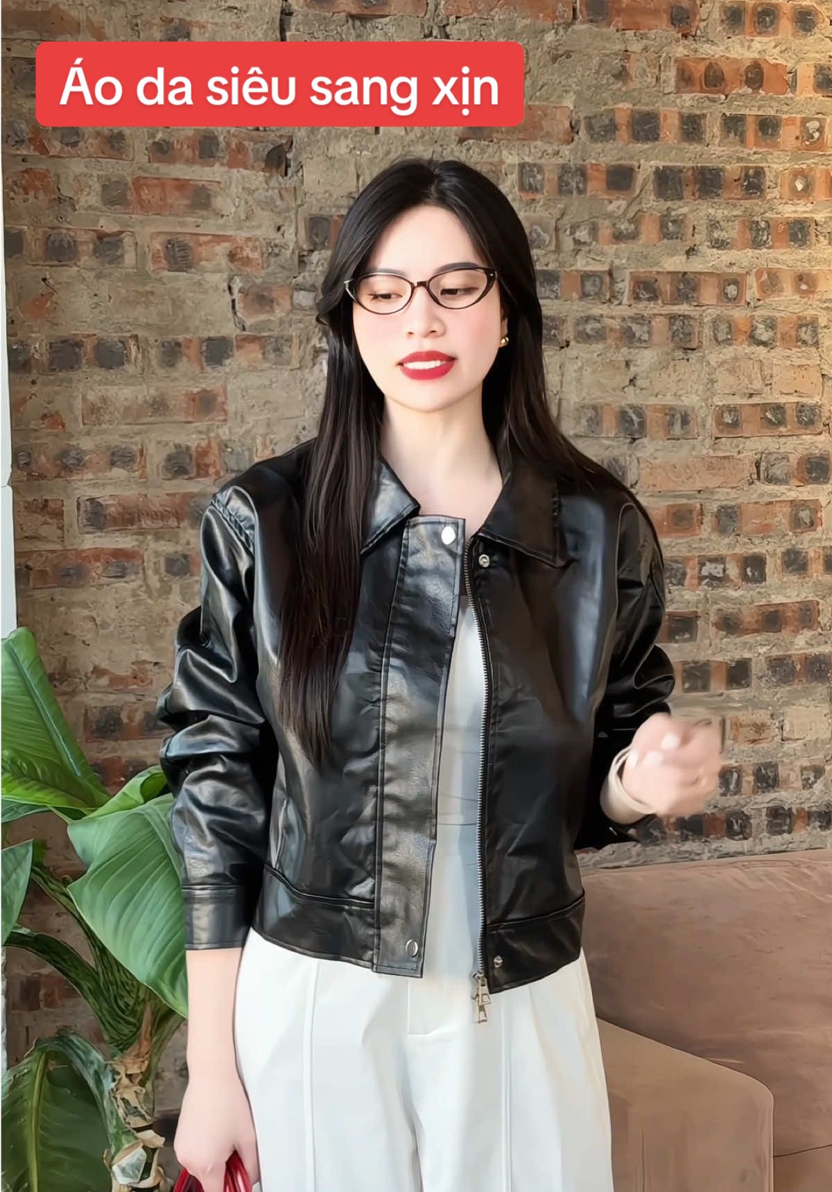 Áo da siêu samg xịn, giá sale về cỡ này#maithom6 #aoda #xh #thoitrangnu 