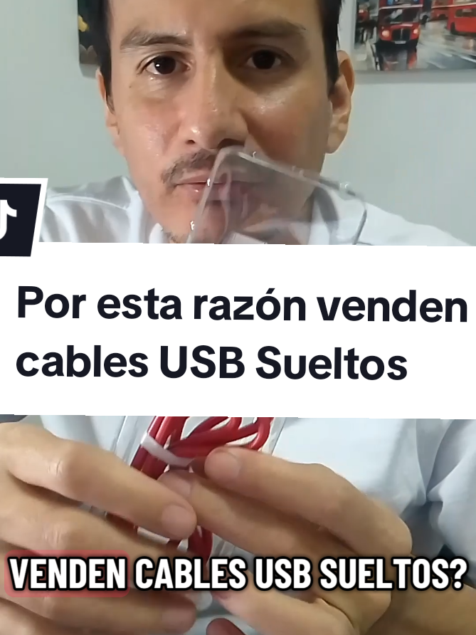 Por esta razón venden cables USB Sueltos. #cableusb #usb #accesoriosparacelular #tecnologia #juancastillo 
