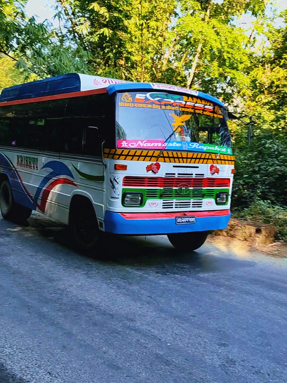 Krishti deluxe bus 😊  #vipbus #viral #nepalbus #pokhara #syangja 