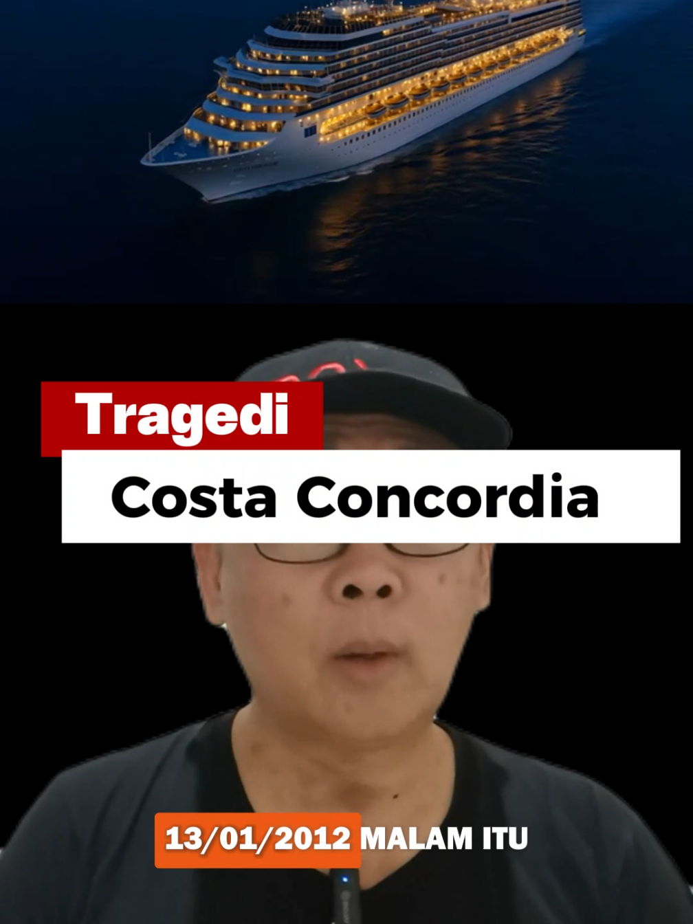 13 Januari 2012. Malam itu kapal pesiar mewah Costa Concordia harusnya jadi pengalaman manis buat ribuan orang.
