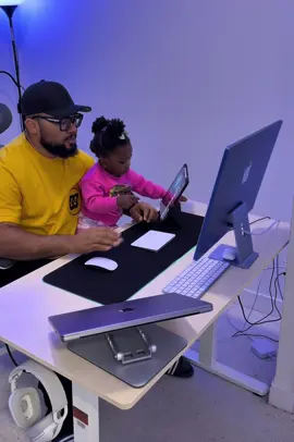 We are active… #fatheranddaughter #worklife #viral 