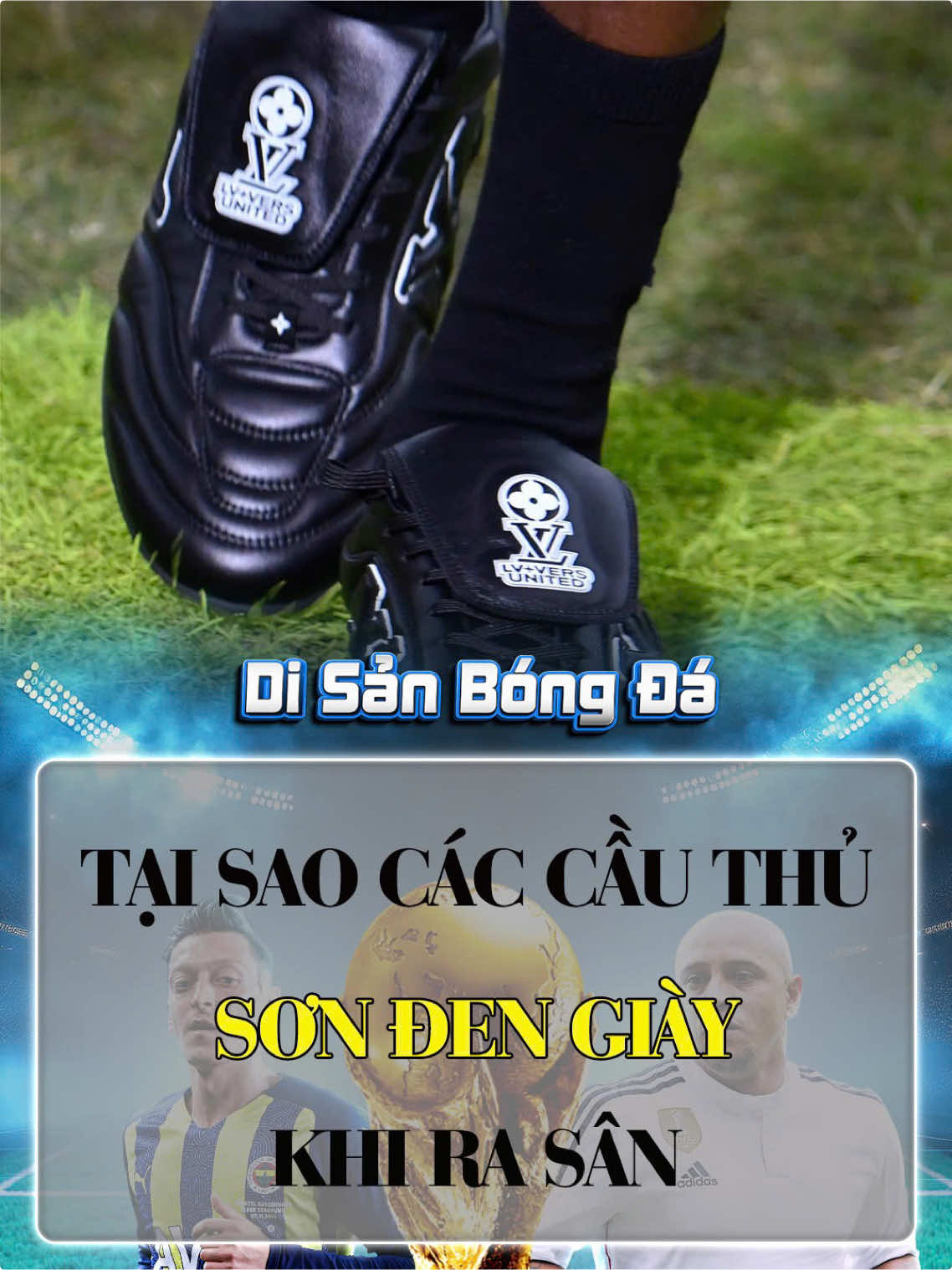 Tại sao nhiều ngôi sao bóng đá lại sơn đen giày trước khi ra sân? #bongda 