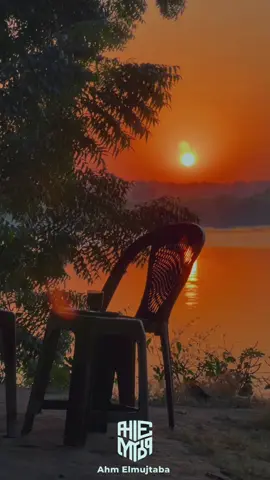 غروب و نيل و قهوه💛🌅