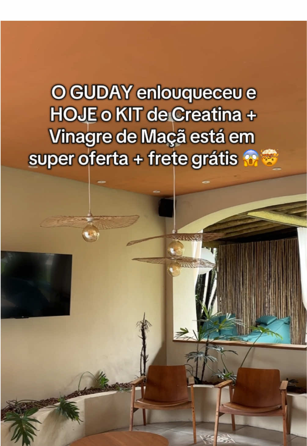 A @Guday.br enlouqueceu e o kit com creatina e vinagre de maçã está em super oferta! Corre que é por tempo limitado! #guday #creatina #vinagredemaçã #manucit #fyp 