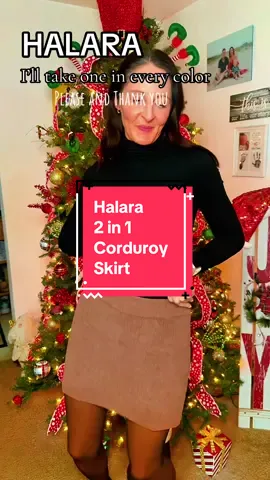 This corduroy skirt is a GAME changer #skort #halara #halaratiktokshop #fashion #style @Halara @Halara_official 