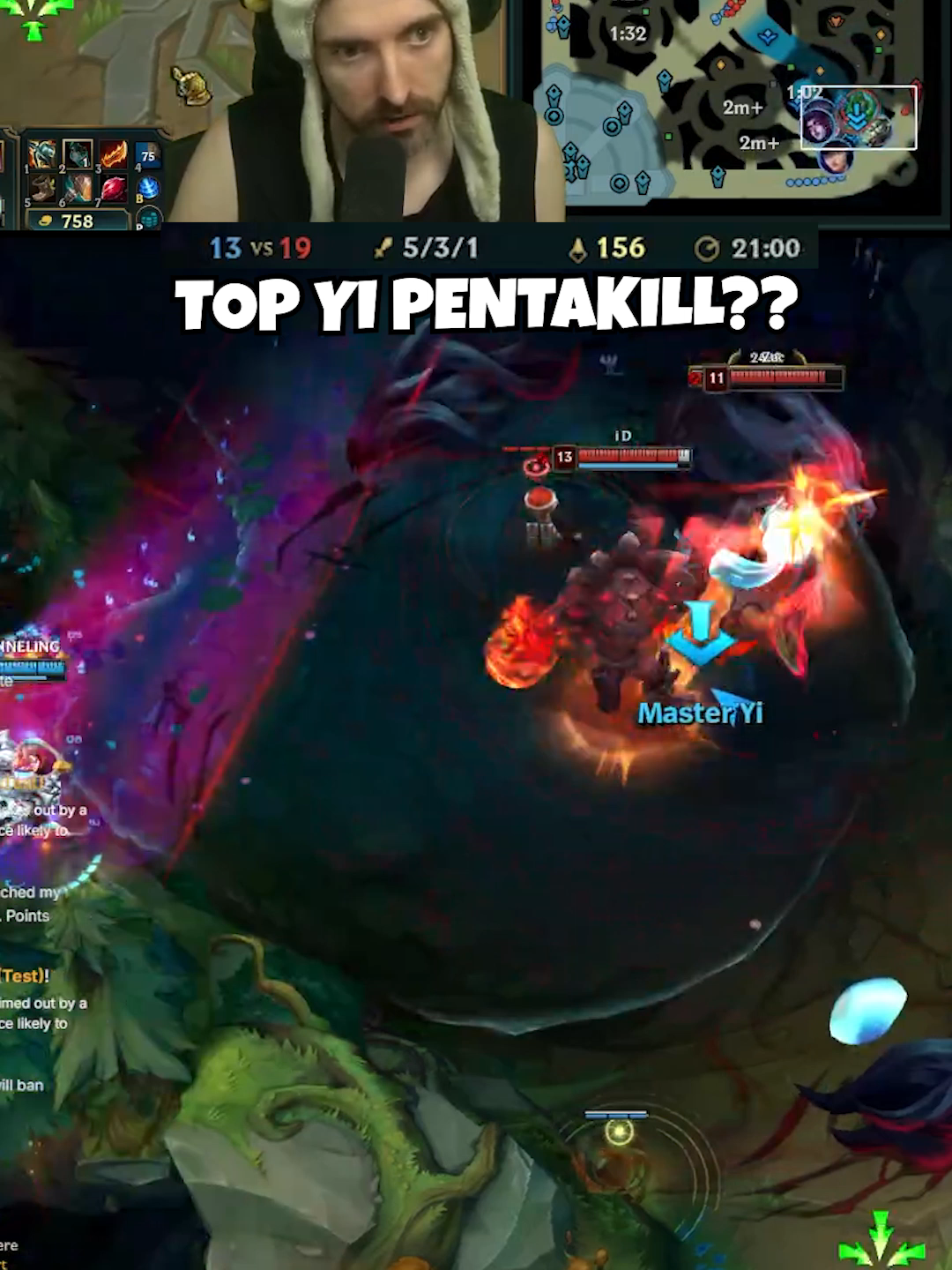 Yi Top can pentakill just as much as jungle, try it out! #leagueoflegends #leaguetok #leaguetiktok #masteryi