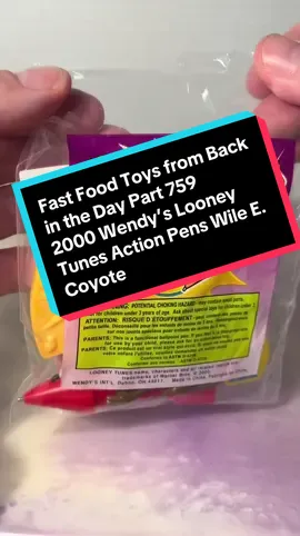 ACME Approved! #looneytunes #wileecoyote #wendys #retrotoys #backintheday 