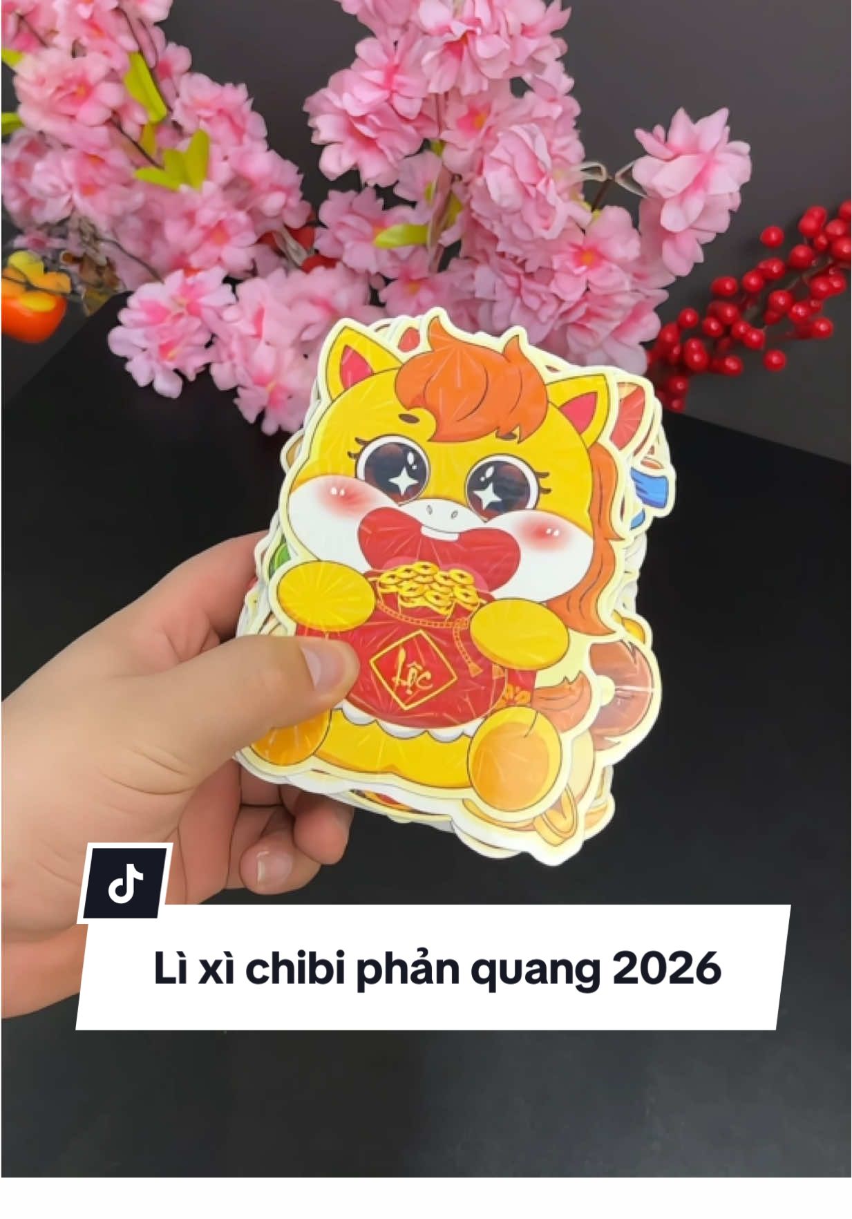 Lì xì chibi phản quang 2026 siêu cute luôn #sansalecungthang #tiktokviral #xuhuong #tiktokshop 