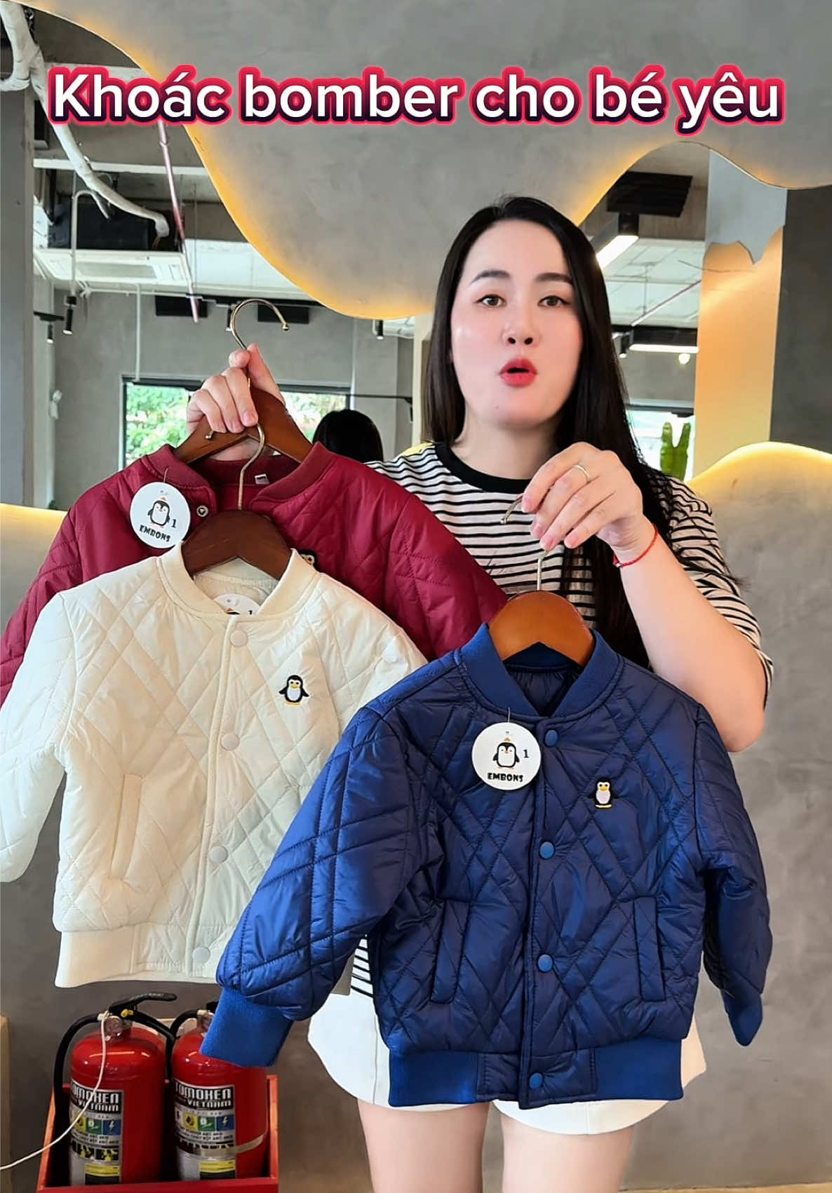 Áo khoác trần bông cho bé giá hời #thoitrangtreem #tiktokshop #aokhoacchobe #aobetrai #aobegai 