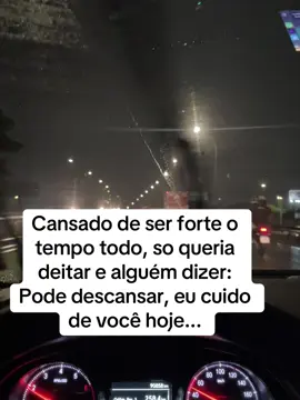 Cansada de ser forte o tempo todo, so queria deitar e alguém dizer: Pode descansar, eu cuido de você hoje...#vivendooproposito #amorproprio #superacaopessoal #sejaautentico #motivacional 