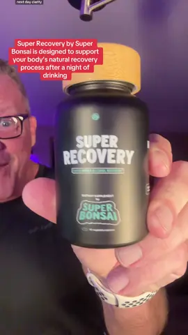Super Recovery by Super Bonsai   Built for the mornings after the long nights.   Supports your body so you can bounce back faster, feel clearer, and get moving again.   Perfect for busy schedules, early workouts, and anyone who hates feeling wiped out. #fyp #recoverymode #supplementshop #morningroutine #Inverted 