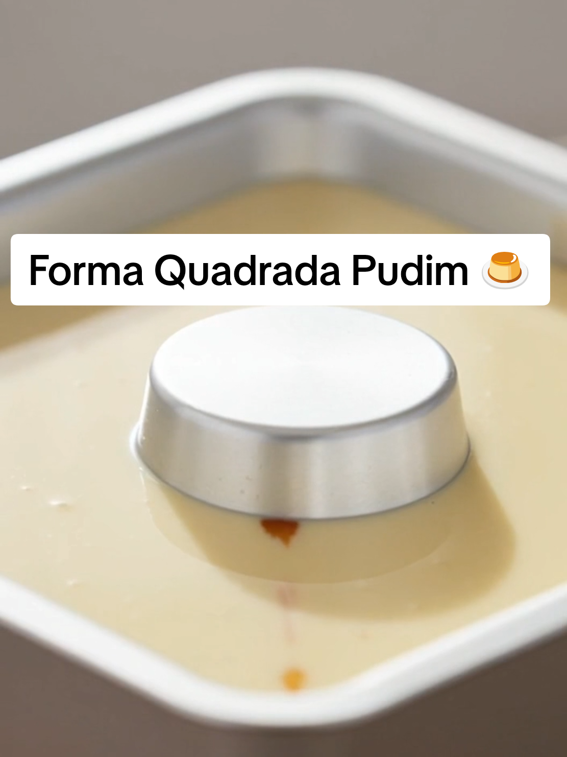 Forma Quadrada 🍮  #formaaluminio #formapudim #pudimquadrado #tiktokshop 