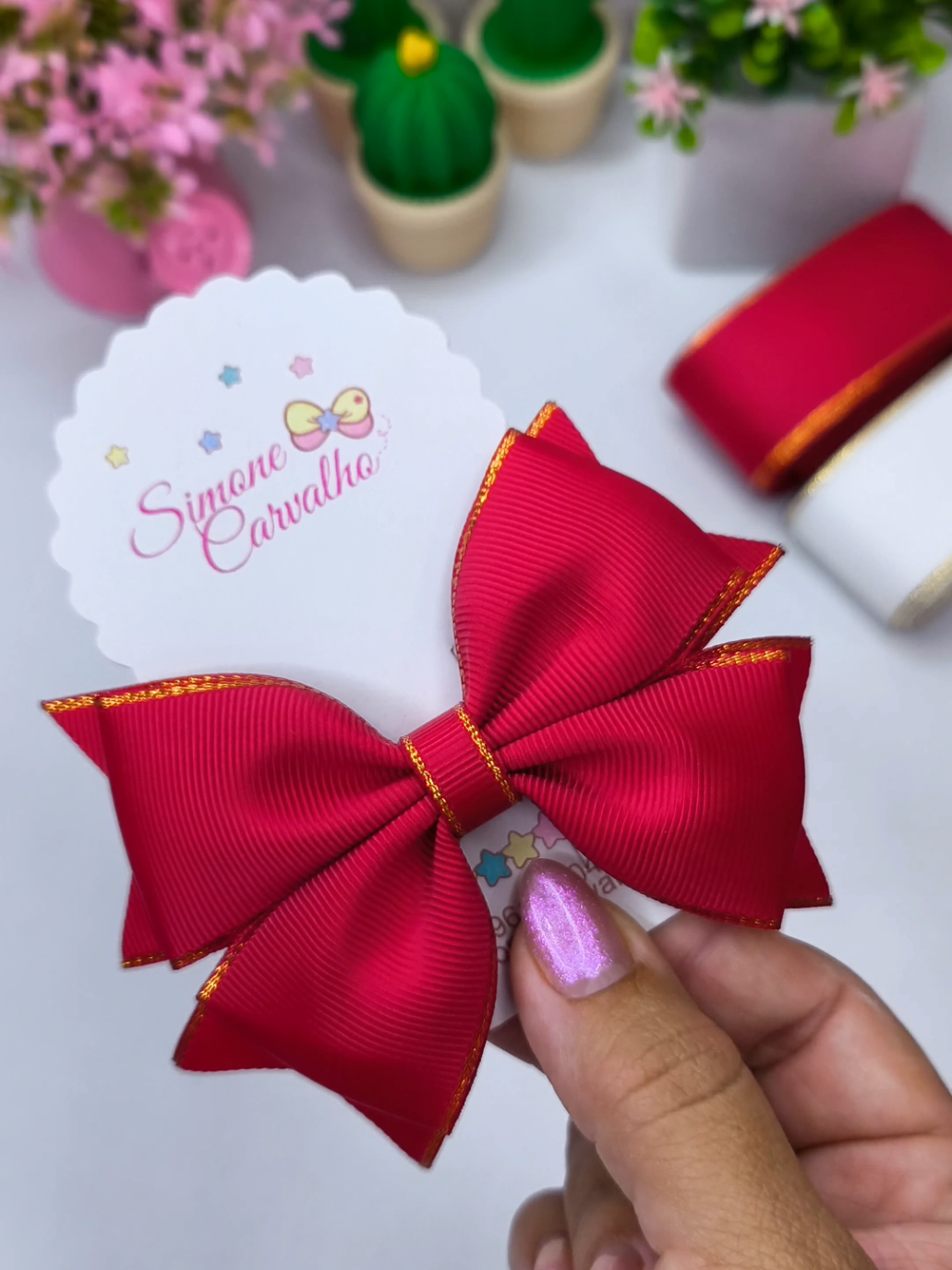 Laço clássico um dos mais lindo 😍 #acessoriodecabelo 