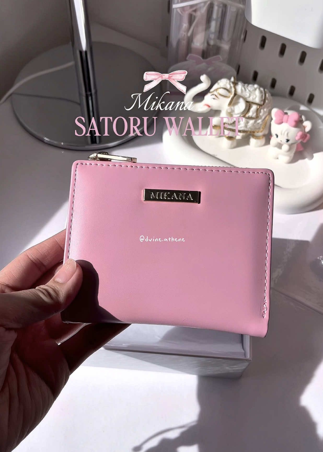 Pink wallet alert 🎀💖 Stay classy and organized with the Mikana Satoru Wallet, your new everyday must-have. @Mikana #mikana #mikanawallet #wallet #pink #fyp 