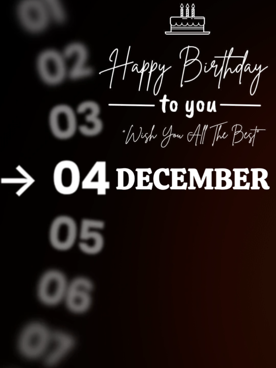 New Template 4 December Birthday. Just click 