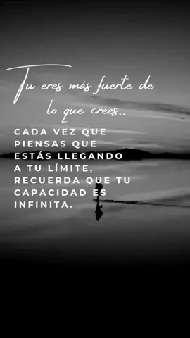 ​Cuando sientas que llegaste a tu límite, recuerda la verdad: TU CAPACIDAD ES INFINITA. No te rindas. Sigue adelante. 💪 ... . . . . . . #inspiracion #resiliencia #Motivación #reflexiones #buenosdias 